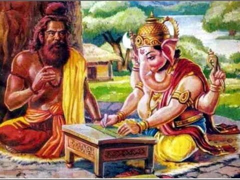 Ganesh-writing-Mahabharata