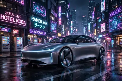 Electric car future AI video still