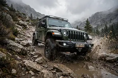 Off-road 4x4 AI video still
